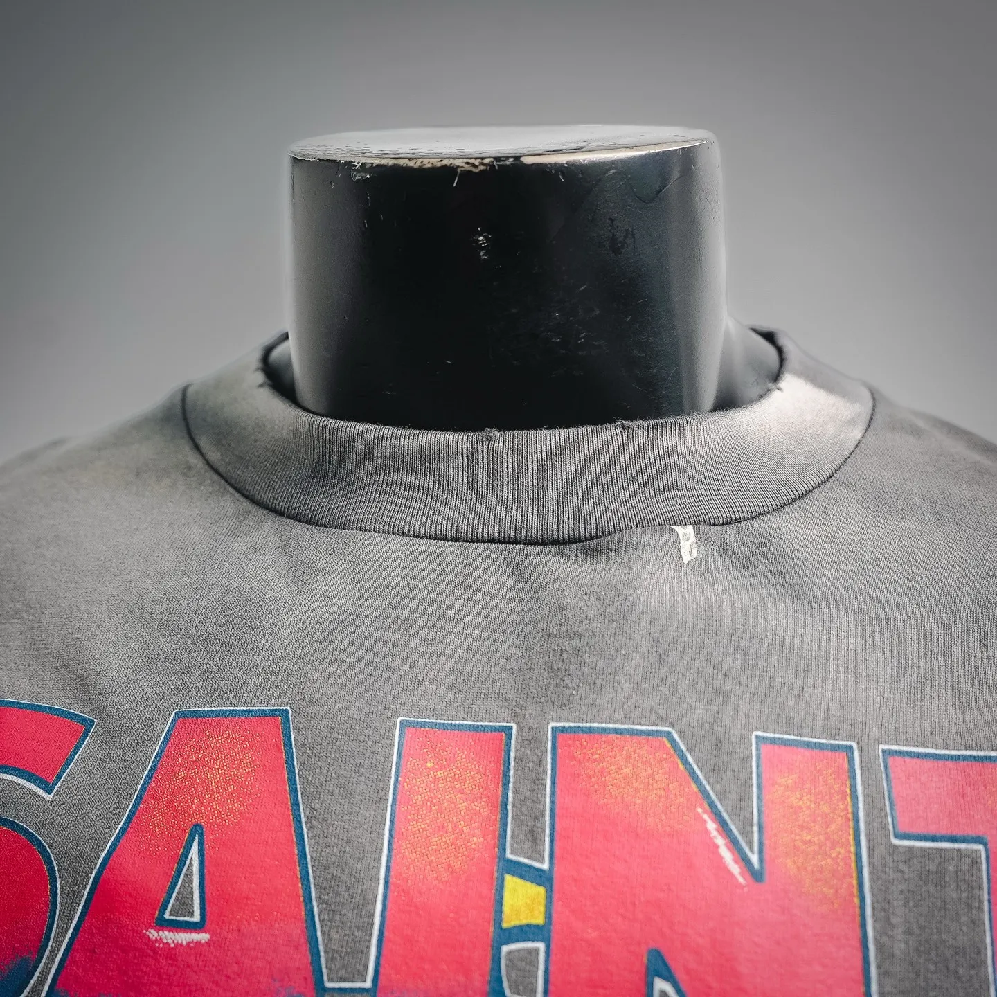 170 SAINT MICHAEL Blue 100% 16 G 100% 1*1 White Retro SIZE：S M L XL